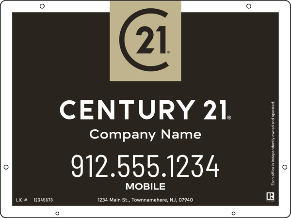 Hanging Office Sign Panel, 18h x 24w, Steel