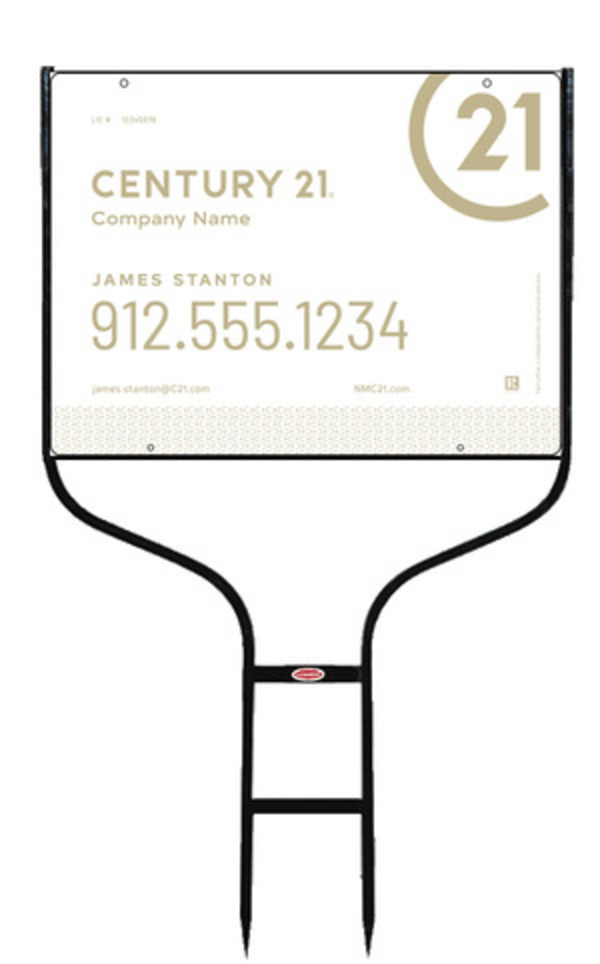 Round Rod Frame and Sign Panel Unit, 18h x 24w