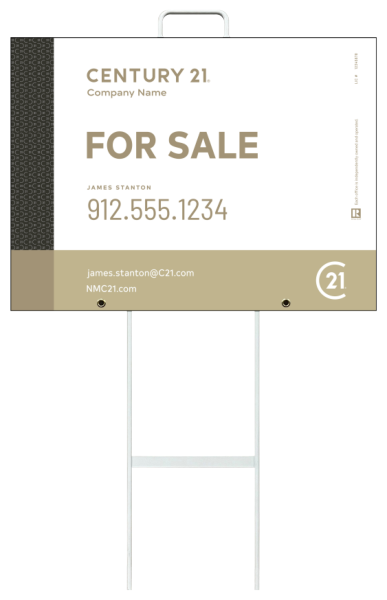 Grab and Go Agent For Sale Sign Panel Unit, 18h x 24w, 4mm Corrugated
