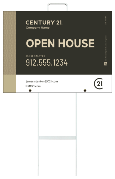 Grab and Go Agent Open House Sign Panel Unit, 18h x 24w, 4mm Corrugated
