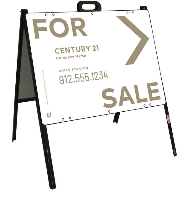 For Sale A-Frame and Sign Panel Unit, 18h x 24w, Steel