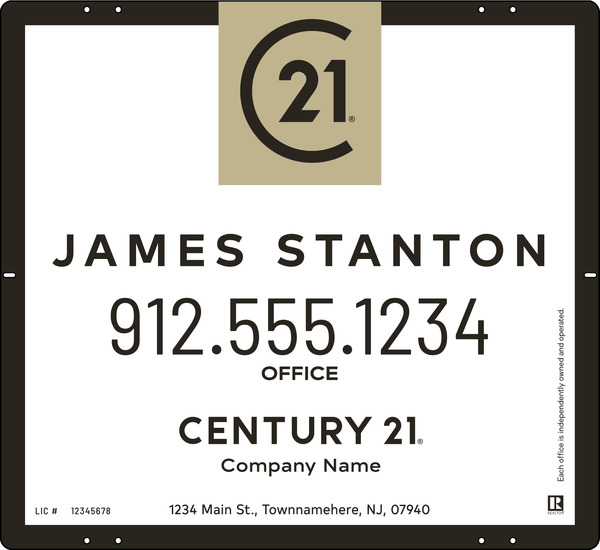 Agent Centric Sign Panel, 22h x 24w, 3mm Aluminum Composite