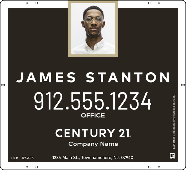 Steel Panel 22x24 DF Agent Photo Centric - Century 21 | Lowen Sign