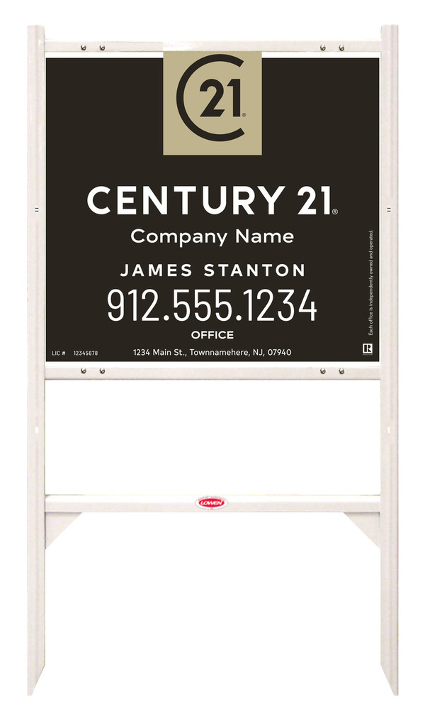 Angle Iron Frame and Agent Sign Panel Unit, 22h x 24w