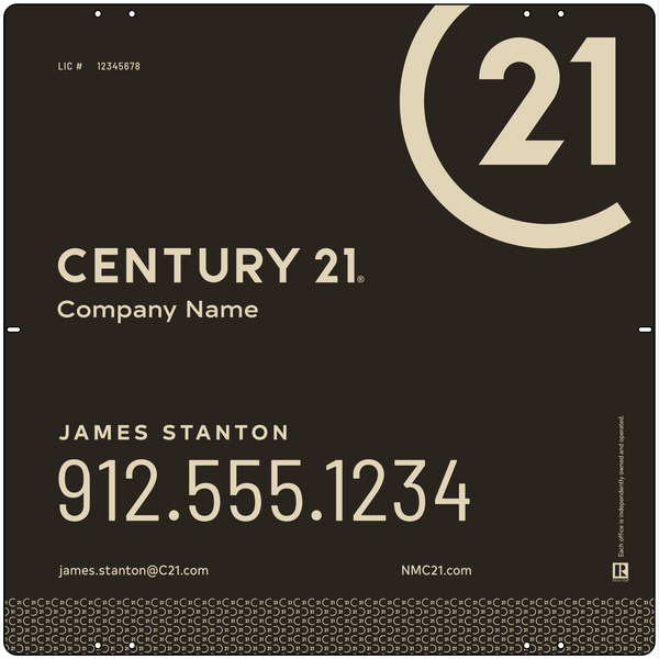 Steel Yard Sign Panel 24x24 DF - Century 21 | Lowen Sign