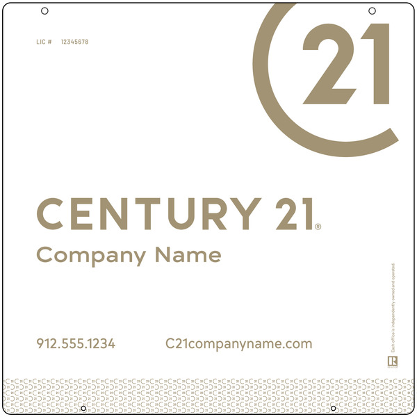 Hanging Sign Panel, 24h x 24w, Steel