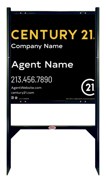 Angle Iron Frame and Sign Panel Unit, 24h x 24w, Steel