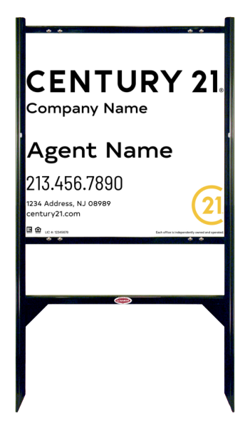 Angle Iron Frame and Sign Panel Unit, 24h x 24w, Steel