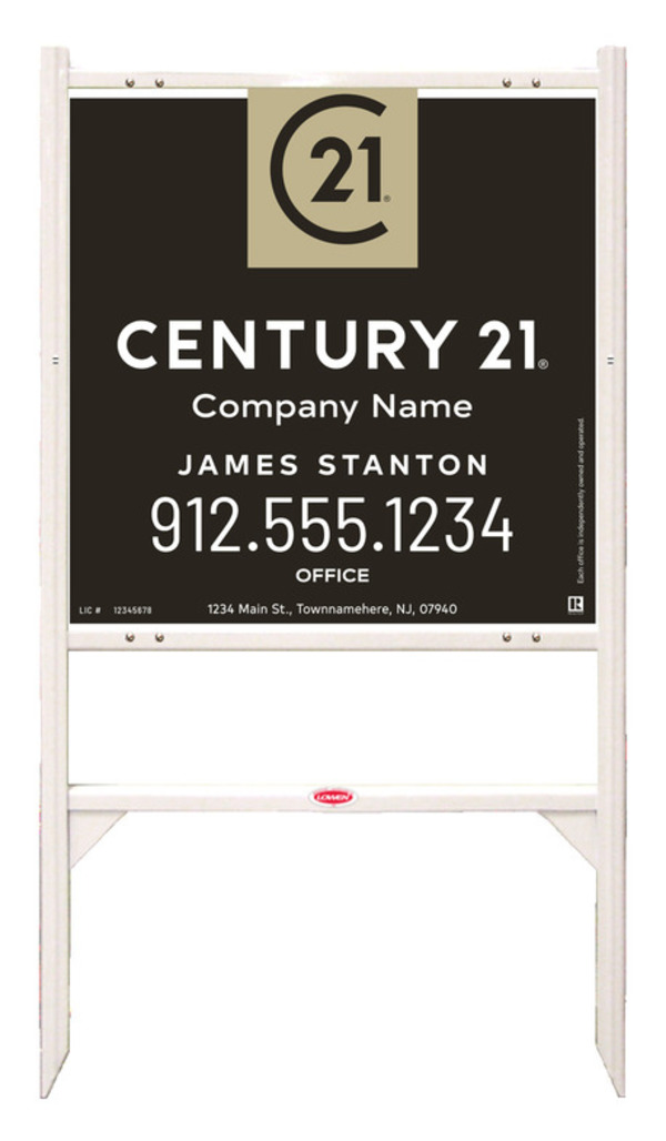 Angle Iron Frame and Agent Sign Panel Unit, 24h x 24w