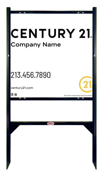 Angle Iron Frame and Sign Panel Unit, 24h x 24w, Steel