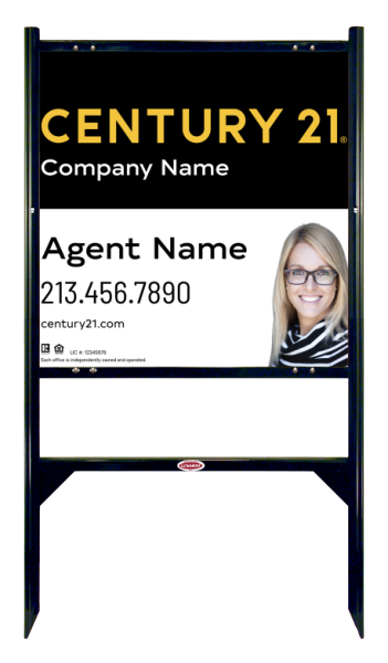 Angle Iron Frame and Sign Panel Unit, 24h x 24w, Steel