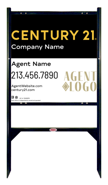 Angle Iron Frame and Sign Panel Unit, 24h x 24w, Steel