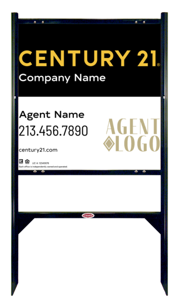 Angle Iron Frame and Sign Panel Unit, 24h x 24w, Steel