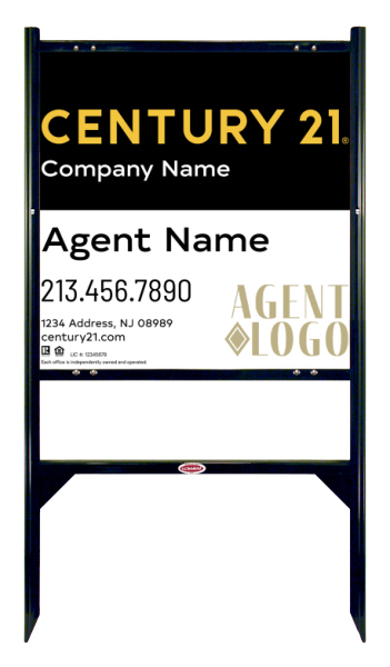 Angle Iron Frame and Sign Panel Unit, 24h x 24w, Steel