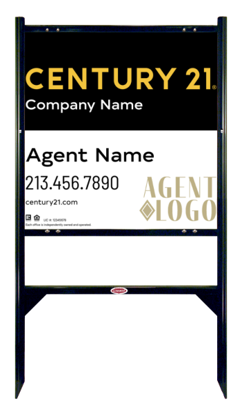 Angle Iron Frame and Sign Panel Unit, 24h x 24w, Steel