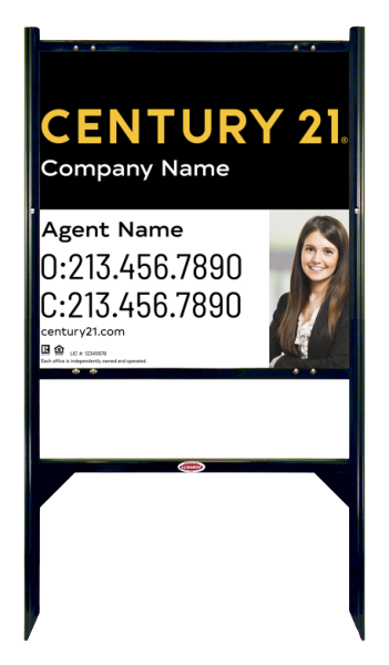 Angle Iron Frame and Sign Panel Unit, 24h x 24w, Steel