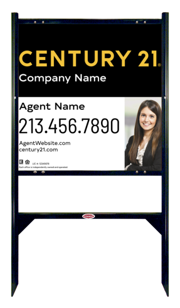 Angle Iron Frame and Sign Panel Unit, 24h x 24w, Steel