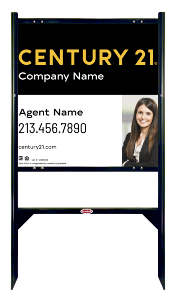 Angle Iron Frame and Sign Panel Unit, 24h x 24w, Steel