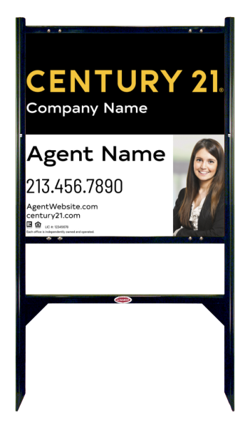 Angle Iron Frame and Sign Panel Unit, 24h x 24w, Steel