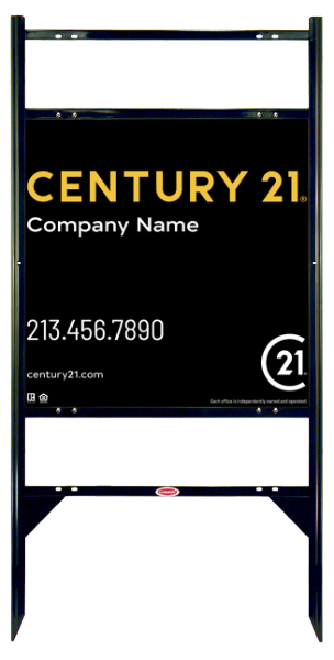 Angle Iron Frame with Two Rider Insert and Sign Panel Unit, 24h x 24w, Steel