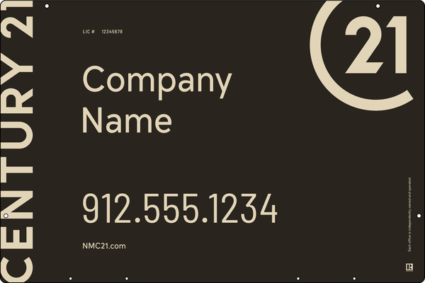 Steel Hanging Panel 24x36 DF - Century 21 | Lowen Sign