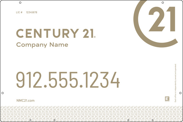 Steel Hanging Panel 24x36 DF - Century 21 | Lowen Sign