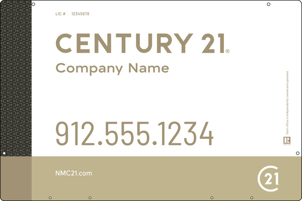 Steel Hanging Panel 24x36 DF - Century 21 | Lowen Sign