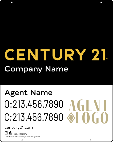 Reflective Hanging Panel 30x24 Steel  Luxury - Century 21 | Lowen Sign