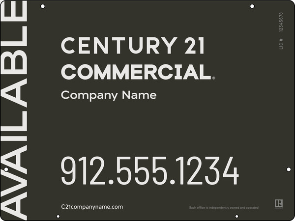 Commercial Office Hanging Sign Panel, 18h x 24w, Aluminum