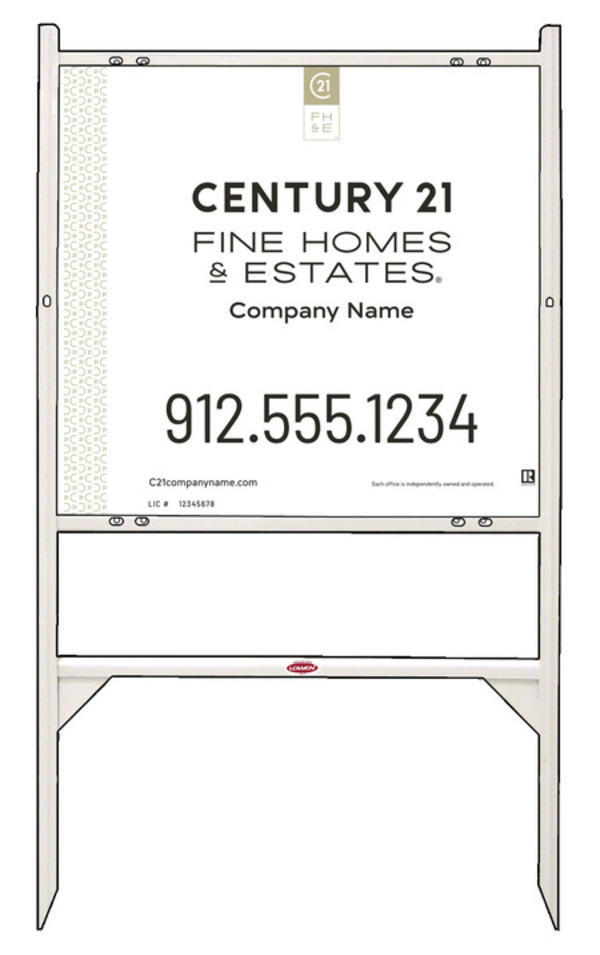 Angle Iron Frame and Sign Panel Unit, 22h x 24w