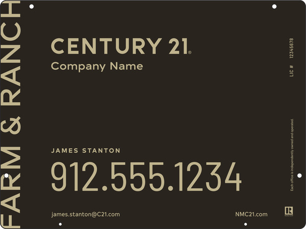 Steel Hanging Panel 18x24 DF - Century 21 | Lowen Sign
