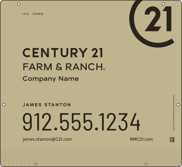 Steel Hanging Panel 22x24 DF - Century 21 | Lowen Sign