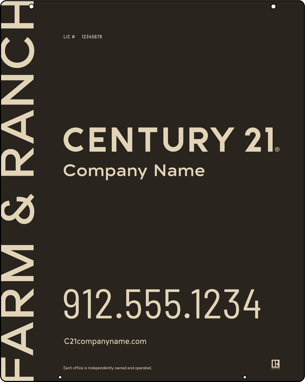 Steel Hanging Panel 30x24 DF - Century 21 | Lowen Sign