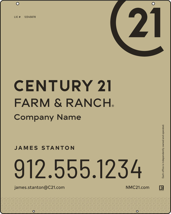 Steel Hanging Panel 30x24 DF - Century 21 | Lowen Sign