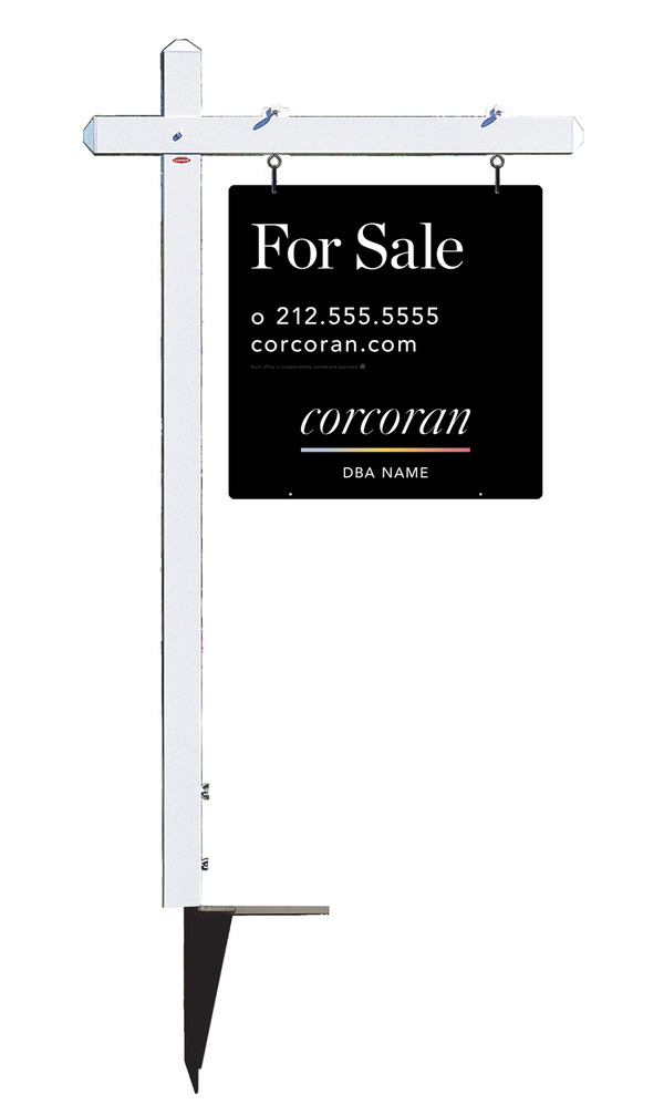Sign Post and Office Sign Panel Unit, 24h x 24w, .063 Aluminum