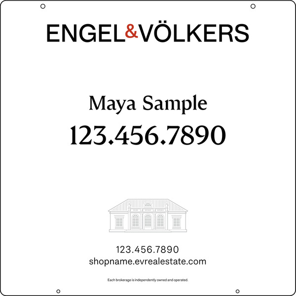 Hanging Sign Panel, 24h x 24w, Steel