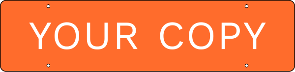 Custom Copy Sign Rider, 6h x 22w, 3mm Aluminum Composite