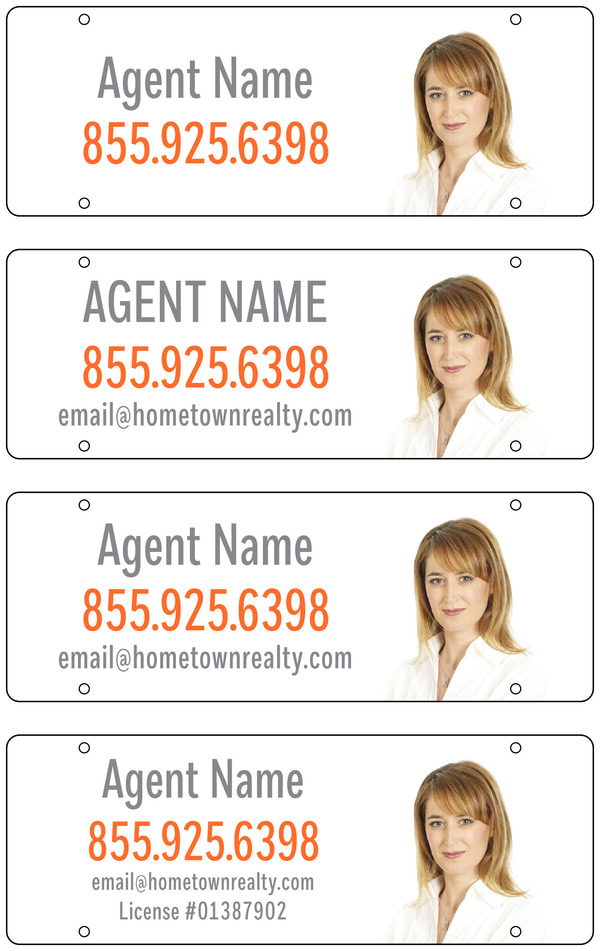 Agent Photo Sign Rider, 8h x 22w, 3mm Aluminum Composite