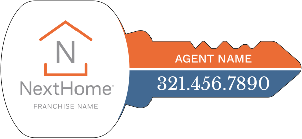 Key Shaped Sign Panel, 16h x 35w, 4mm Corrugated Plastic