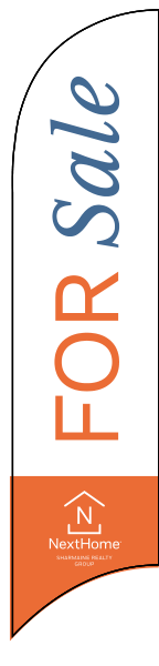 For Sale Feather Flag Only, 10-Foot- Printed on both sides