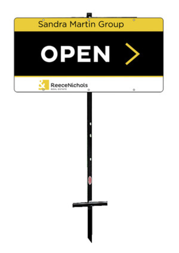 T-Stake and agent open sign panel unit, 24ga steel 12h x 24w