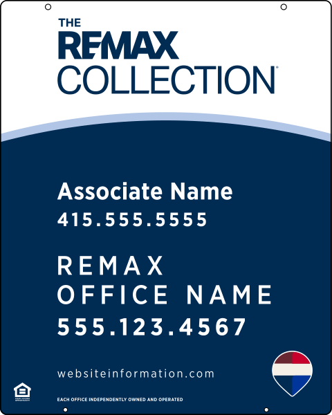 Collection Associate Name Hanging Sign Panel, 30h x 24w, 3mm Aluminum