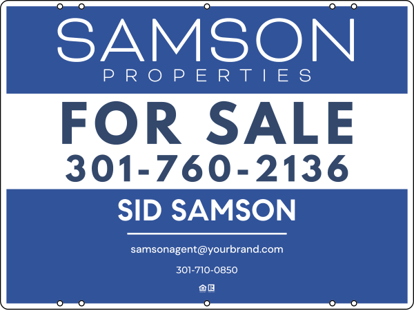 Agent For Sale Sign Panel, 18h x 24w, 24 gauge steel
