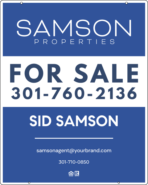 Hanging Agent For Sale Sign Panel, 30h x 24w, 24 gauge steel